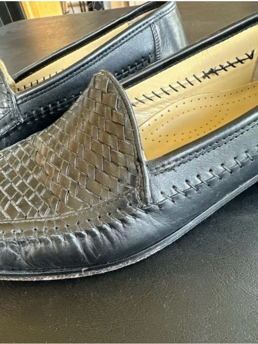 Bachrach woven leather